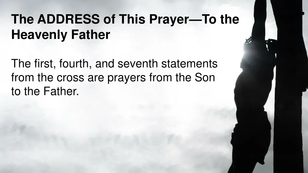 the address of this prayer to the heavenly father 1