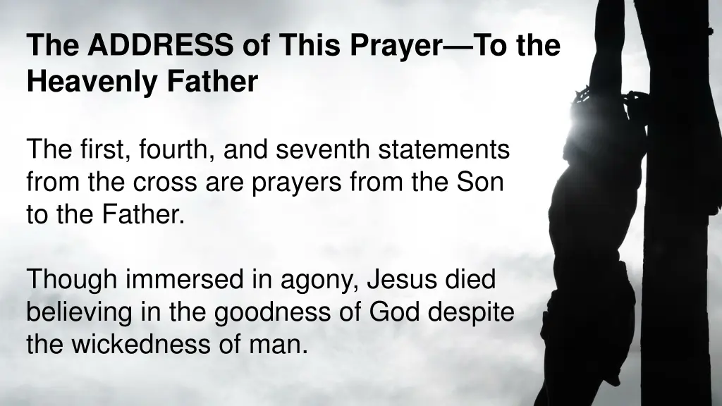 the address of this prayer to the heavenly father 2