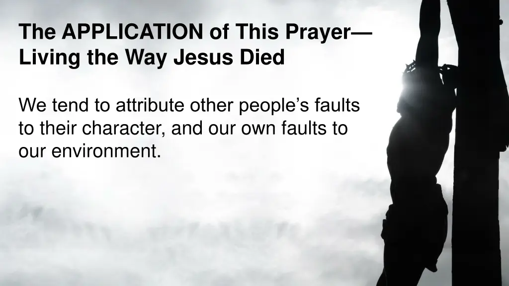 the application of this prayer living 1