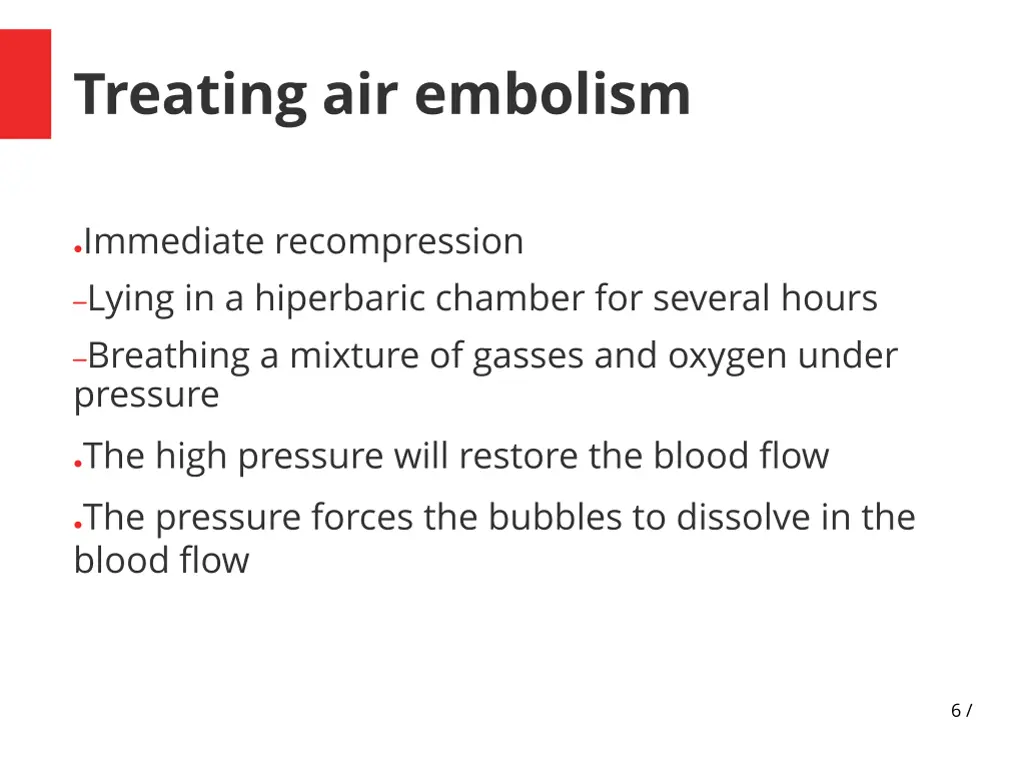 treating air embolism