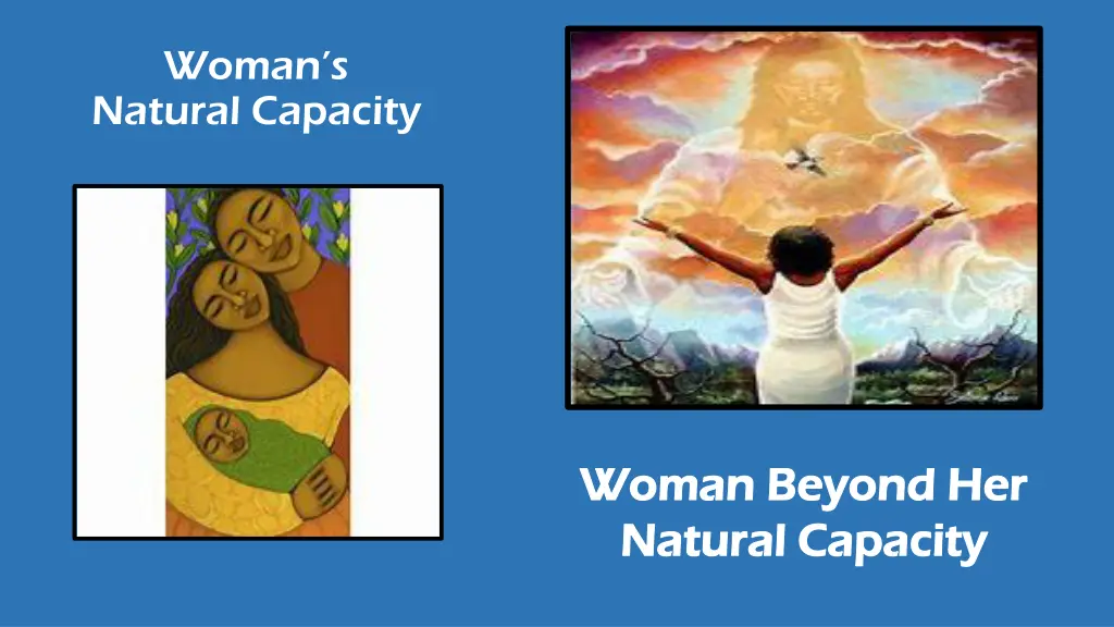 woman s natural capacity