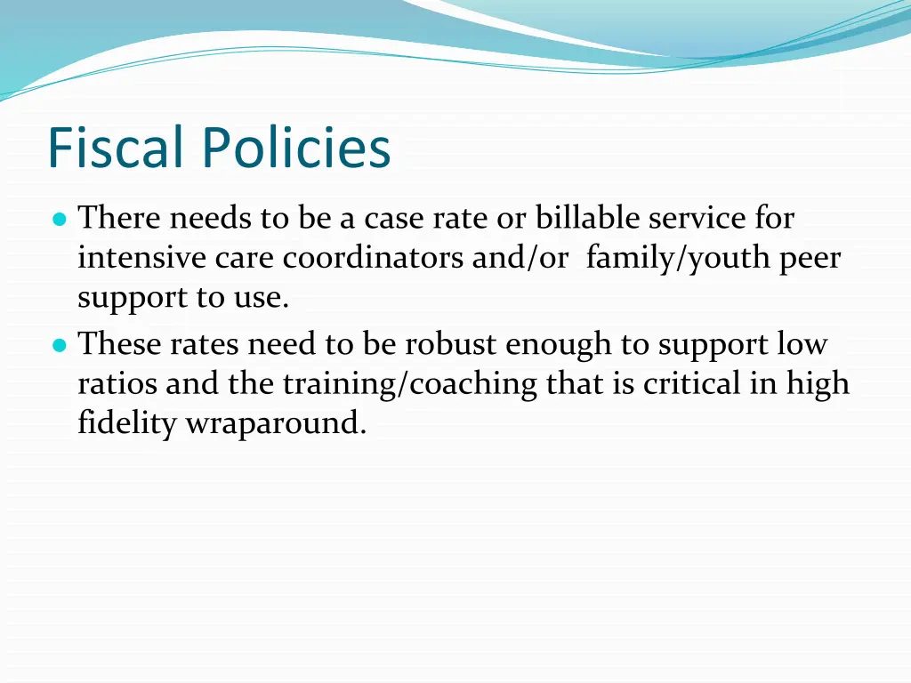 fiscal policies