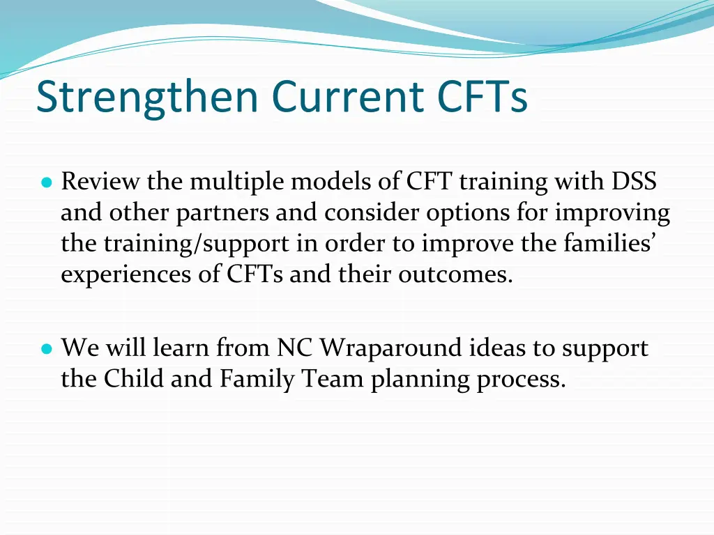 strengthen current cfts