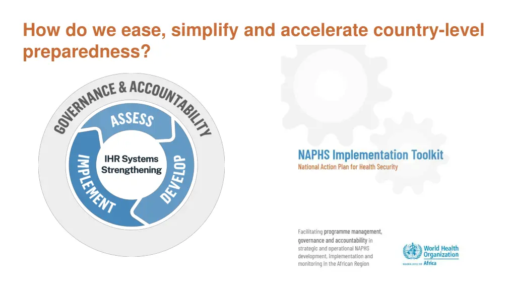 how do we ease simplify and accelerate country
