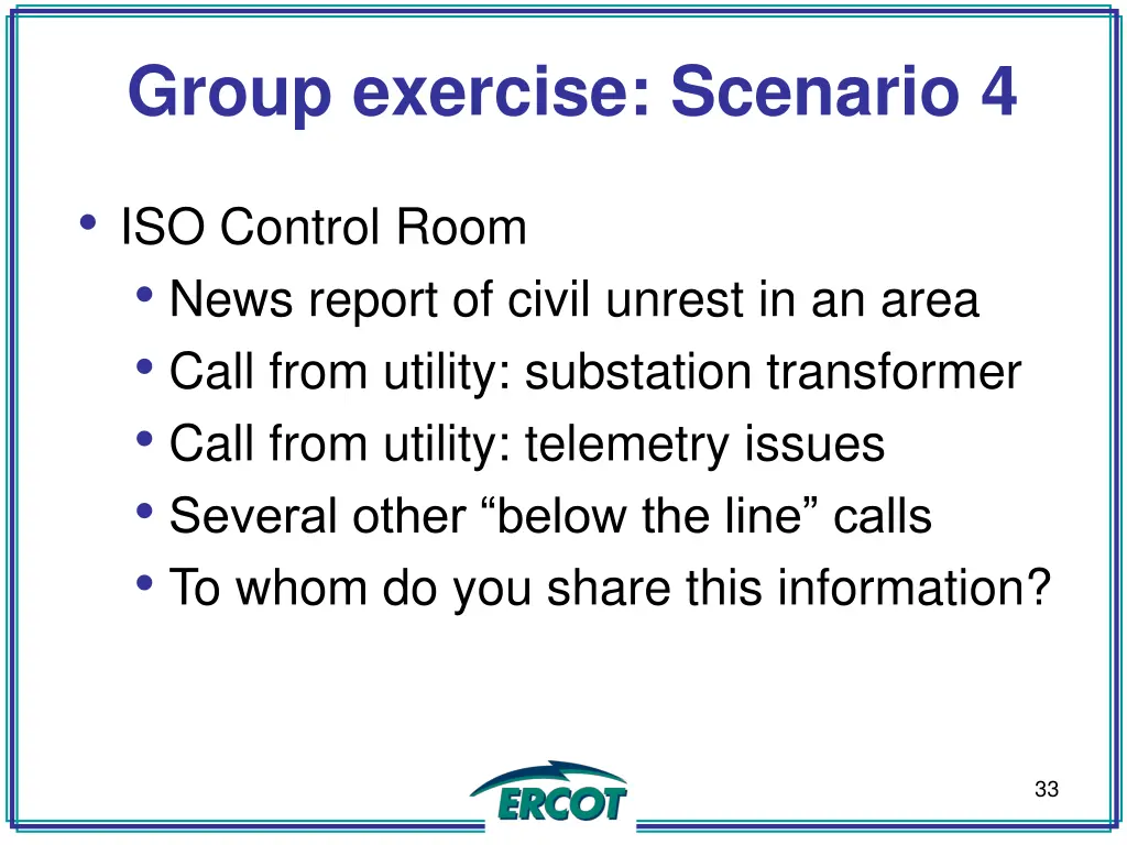 group exercise scenario 4