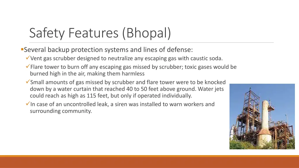 safety features bhopal 1