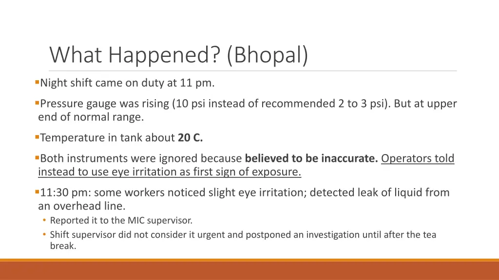 what happened bhopal 1