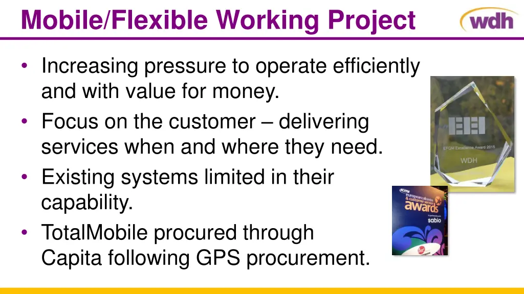 mobile flexible working project