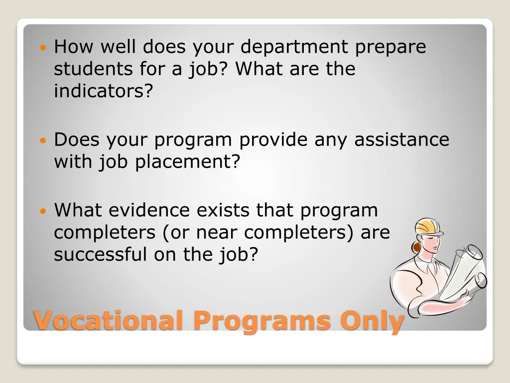 how well does your department prepare students