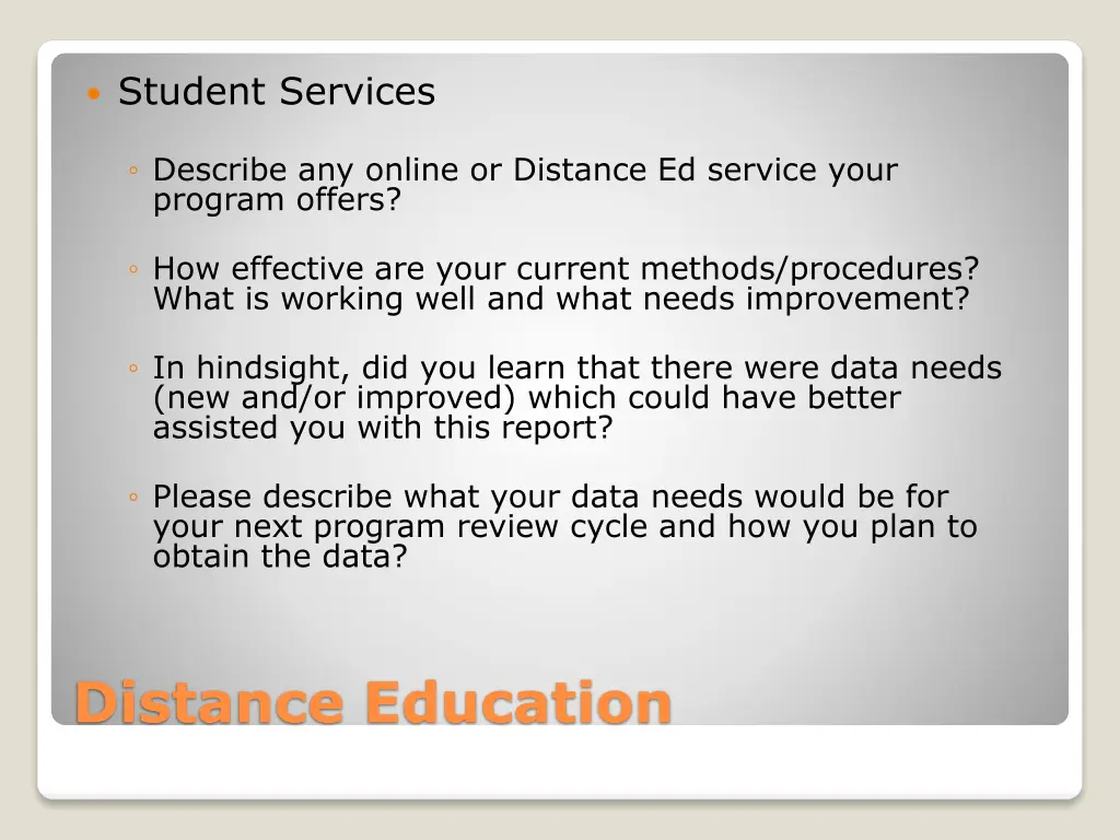 student services