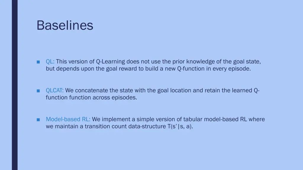 baselines