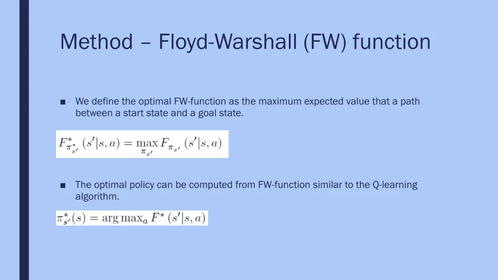 method floyd warshall fw function 1
