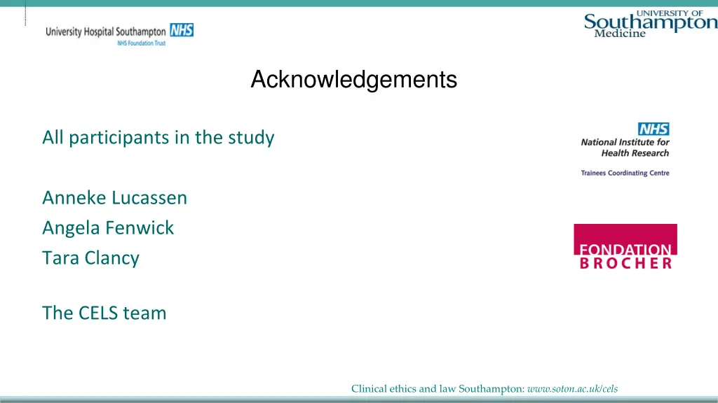 acknowledgements