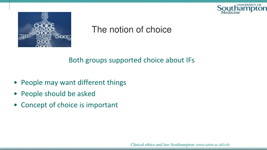 the notion of choice