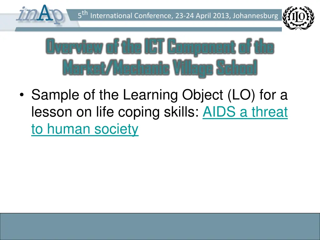 5 th international conference 23 24 april 2013 6
