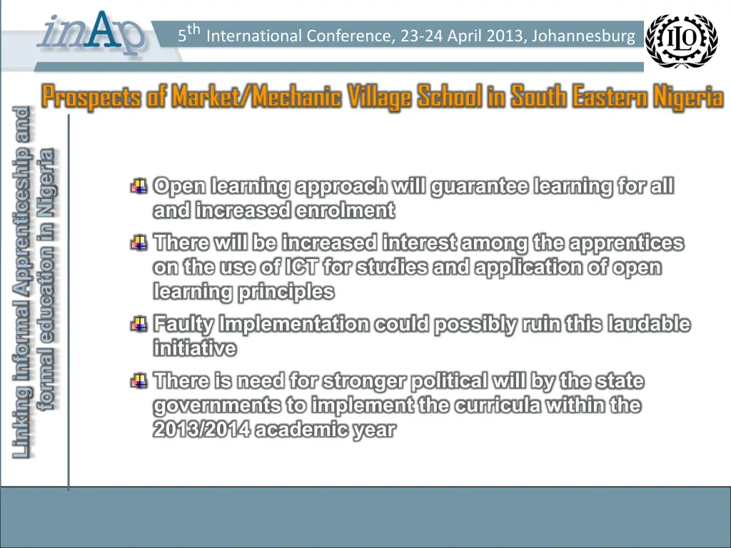 5 th international conference 23 24 april 2013 8