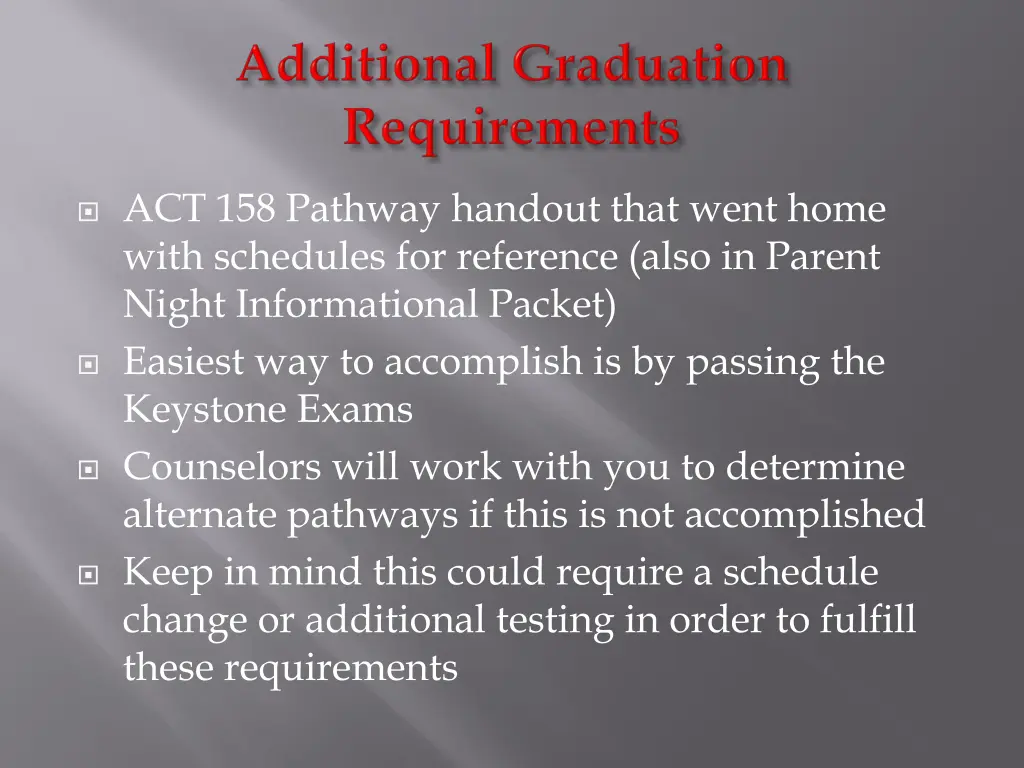 act 158 pathway handout that went home with