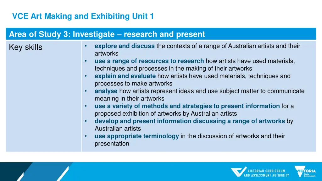 vce art making and exhibiting unit 1 10