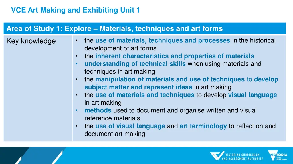 vce art making and exhibiting unit 1 2