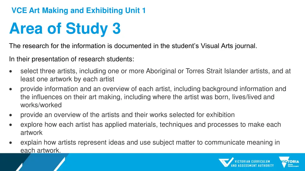 vce art making and exhibiting unit 1 8