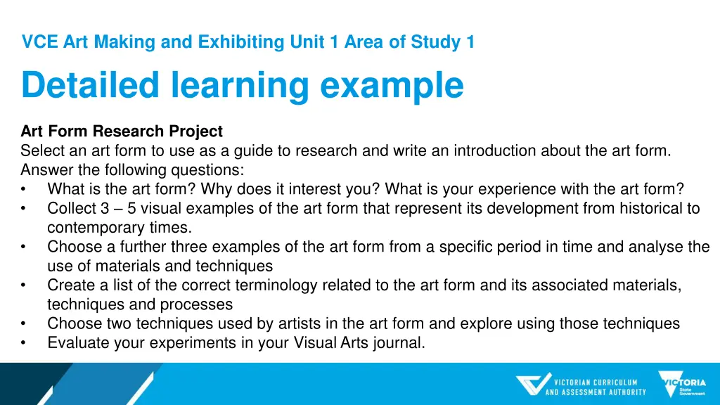 vce art making and exhibiting unit 1 area 1