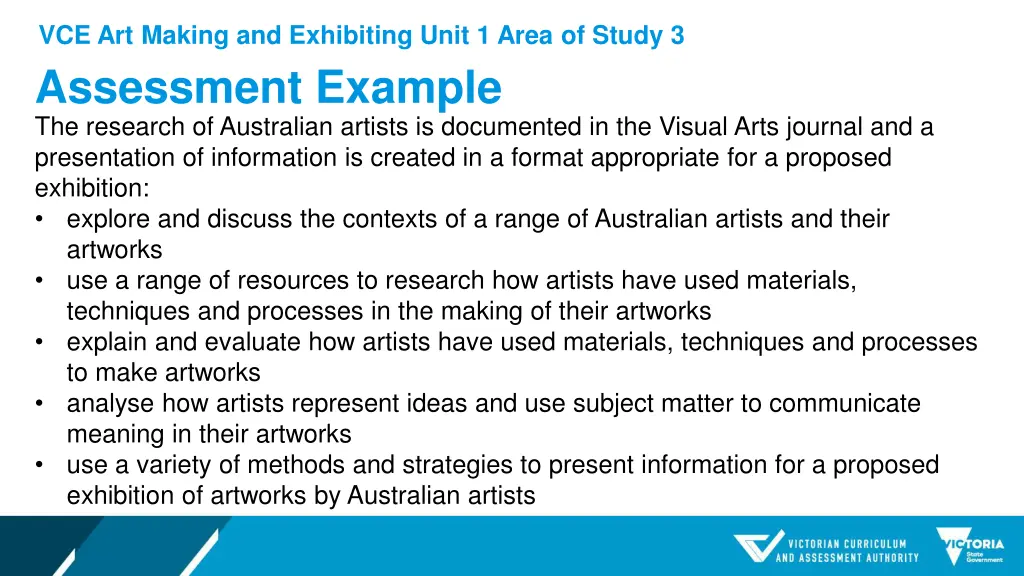 vce art making and exhibiting unit 1 area 12
