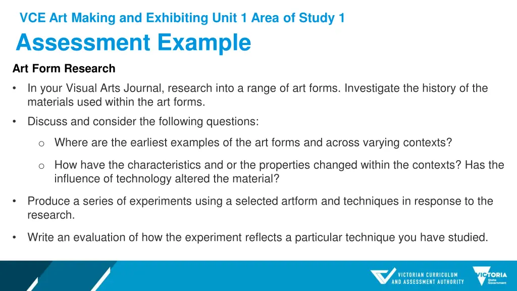 vce art making and exhibiting unit 1 area 3