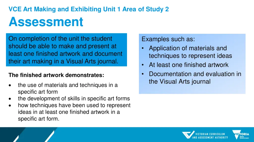 vce art making and exhibiting unit 1 area 6