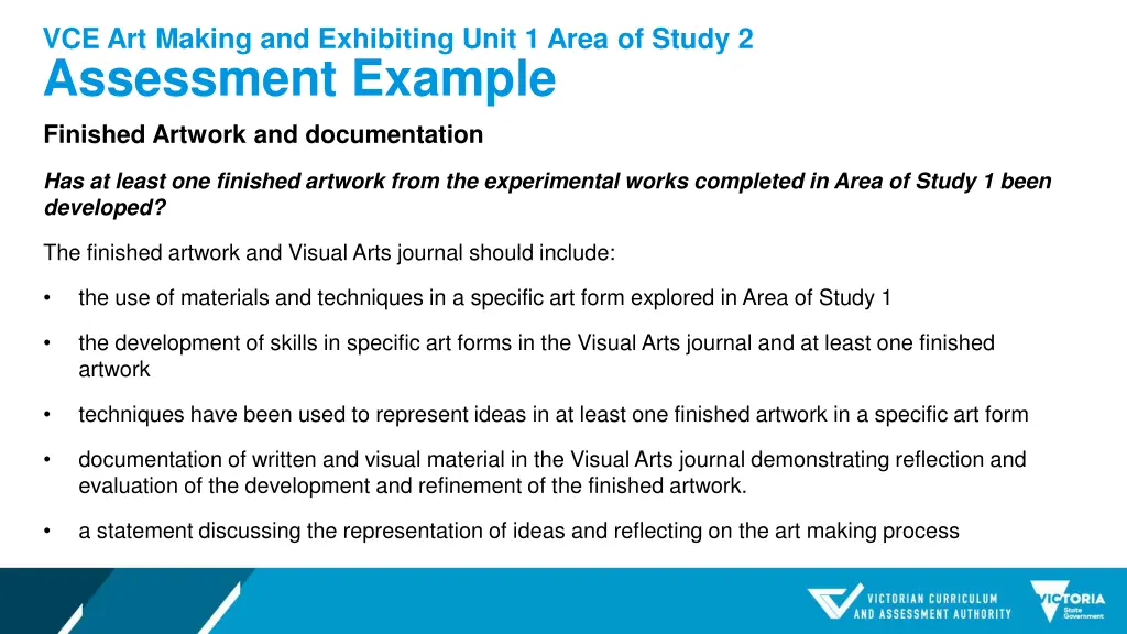 vce art making and exhibiting unit 1 area 7