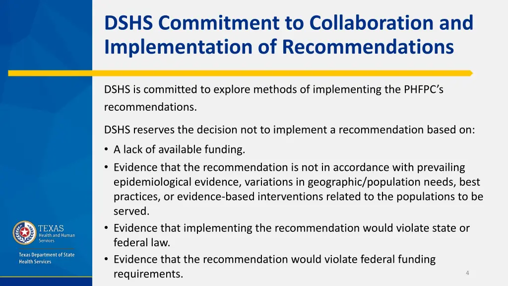dshs commitment to collaboration