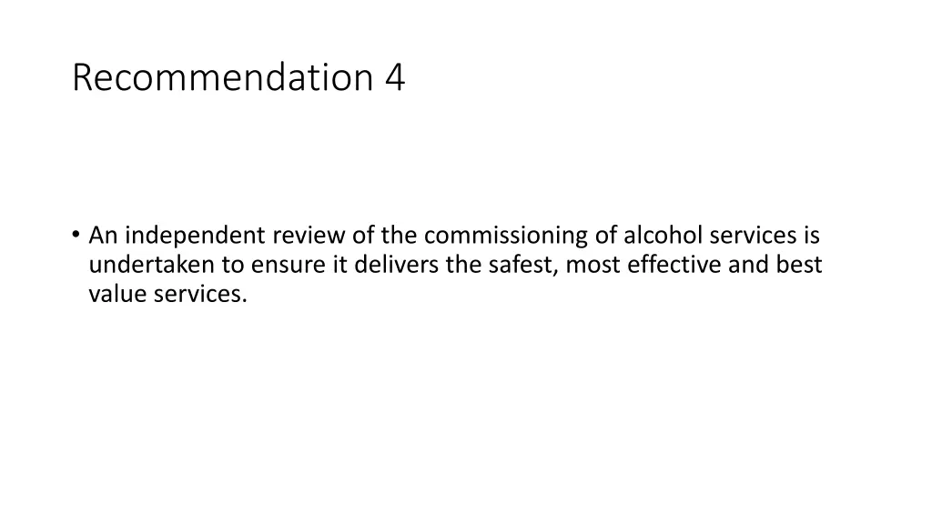 recommendation 4