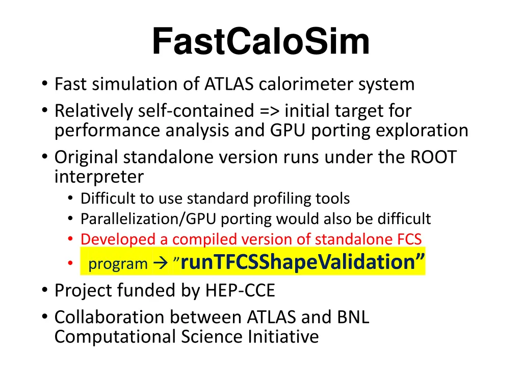 fastcalosim