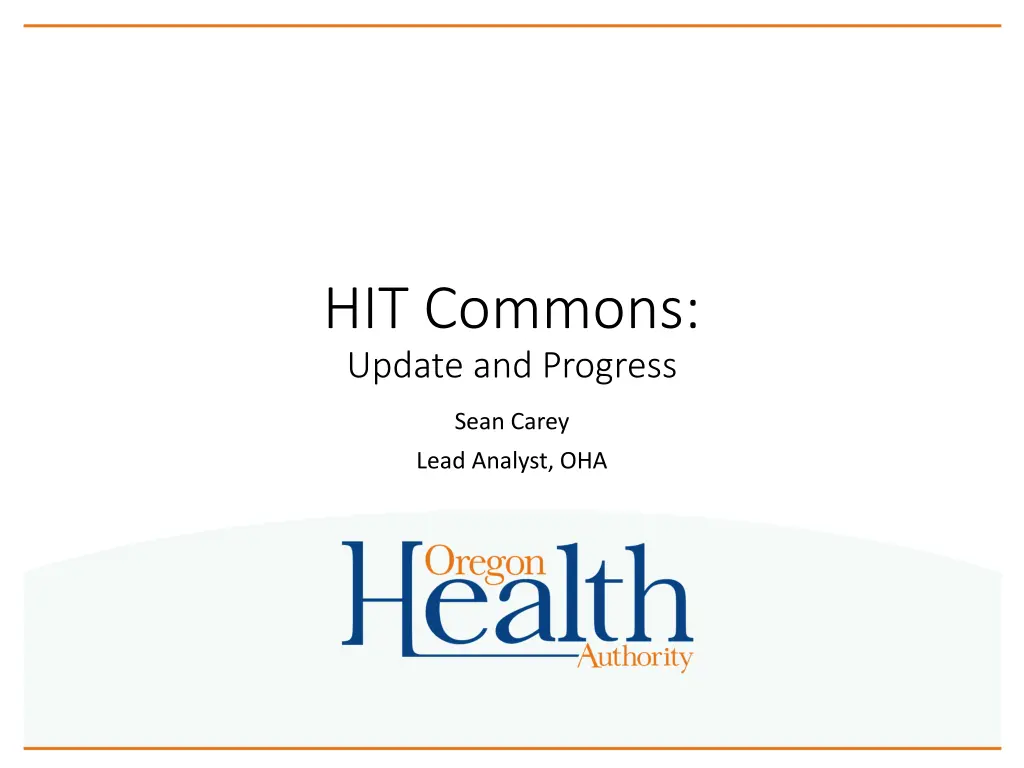 hit commons update and progress