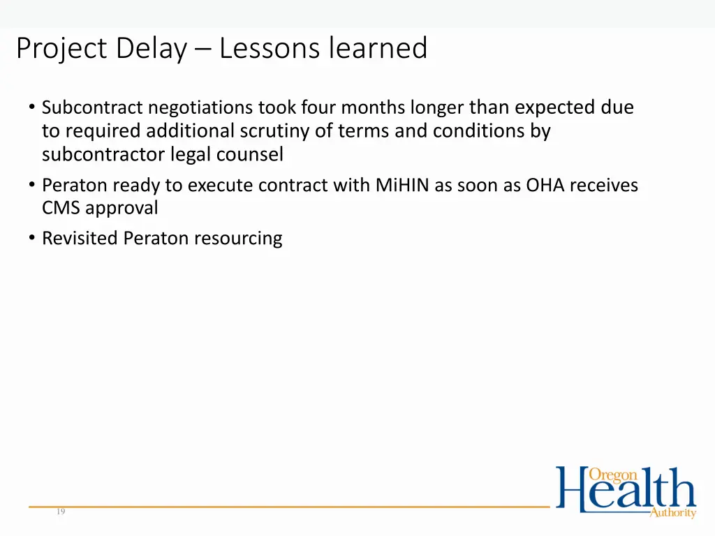 project delay lessons learned