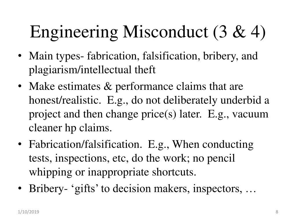 engineering misconduct 3 4