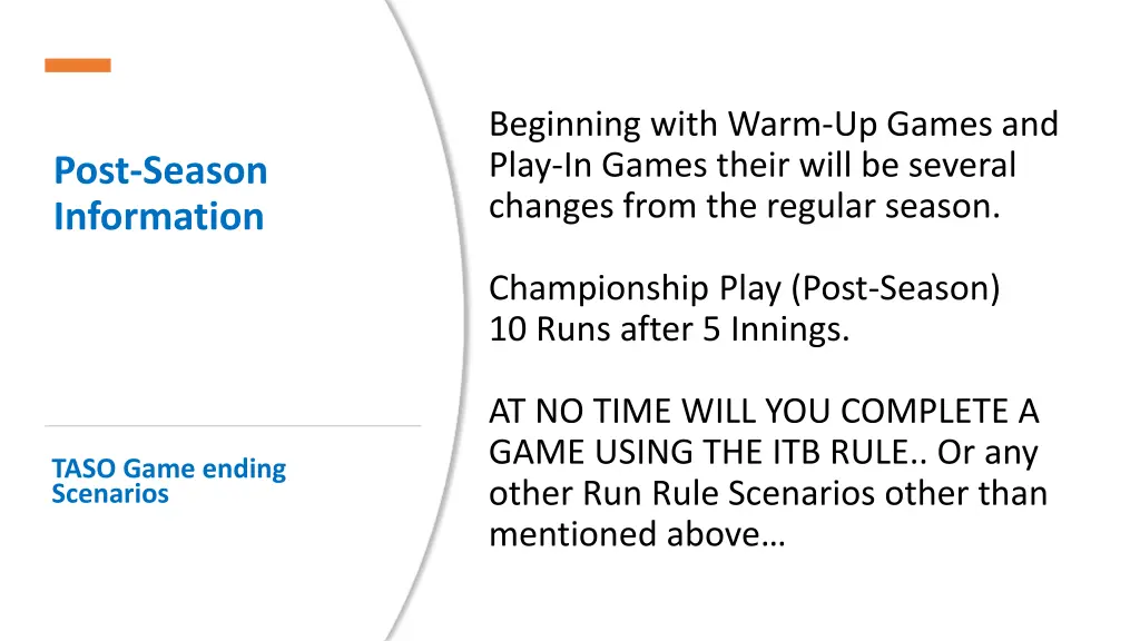 beginning with warm up games and play in games