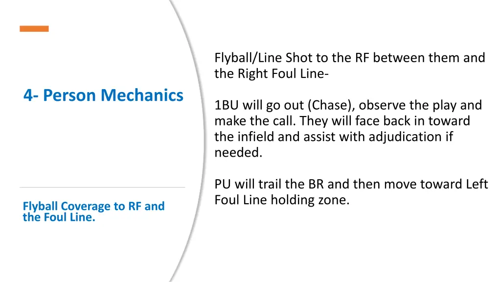 flyball line shot to the rf between them