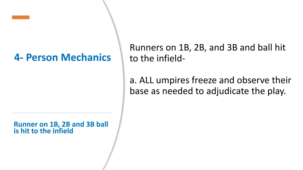 runners on 1b 2b and 3b and ball