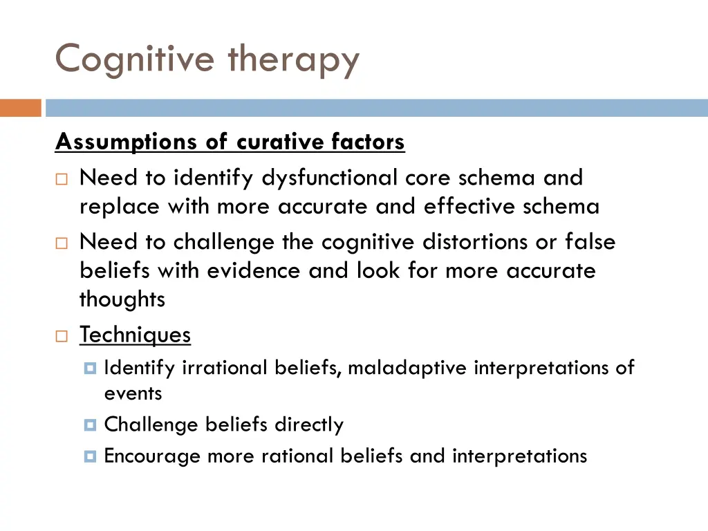 cognitive therapy 1