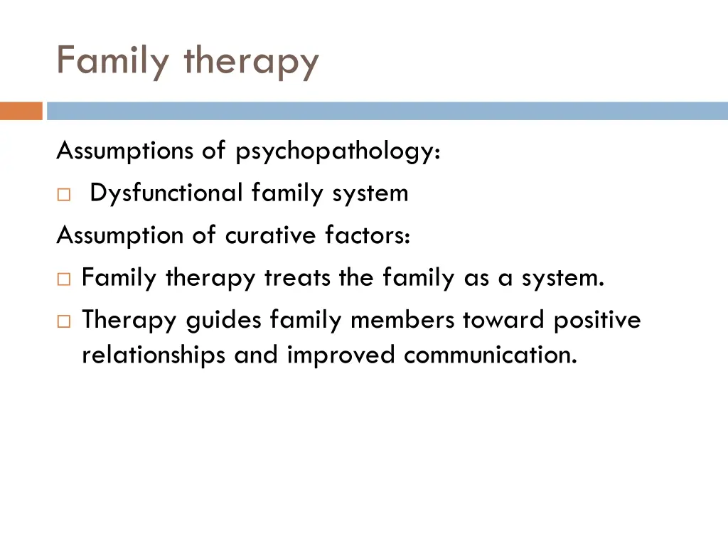 family therapy