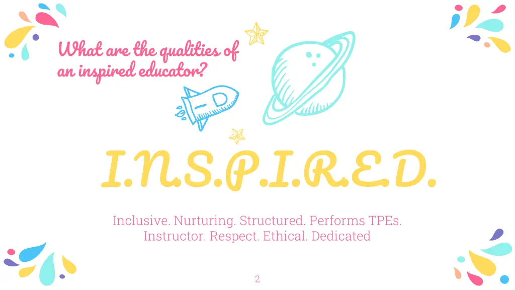 what are the qualities of an inspired educator