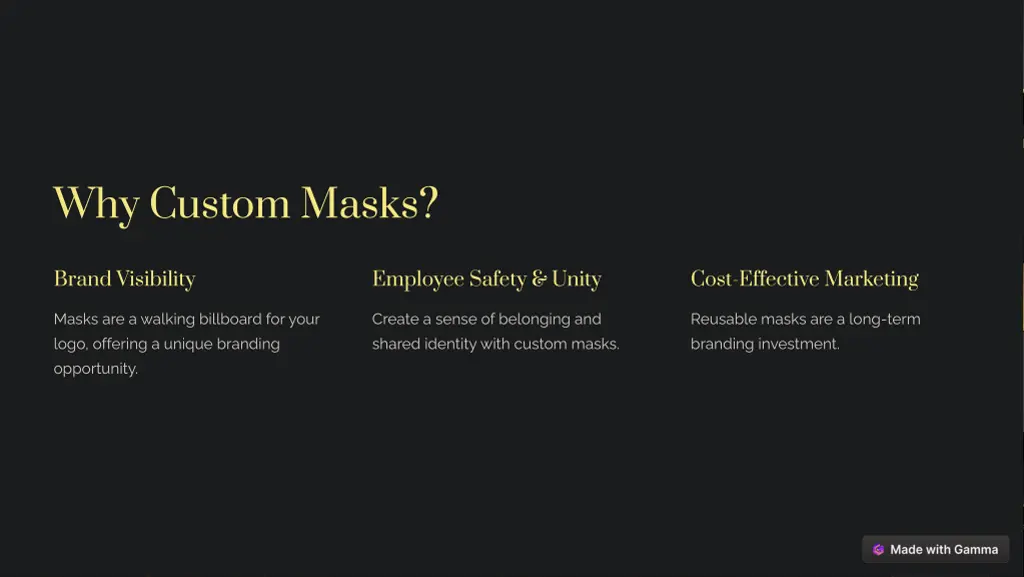 why custom masks