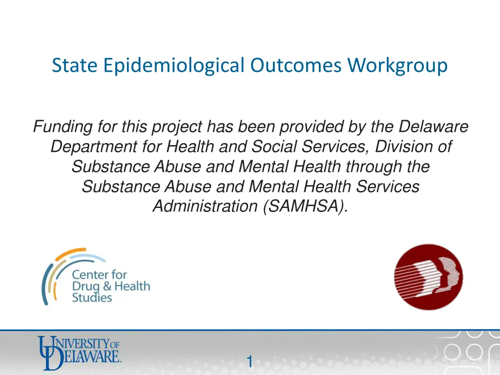 state epidemiological outcomes workgroup