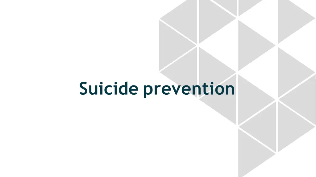 suicide prevention