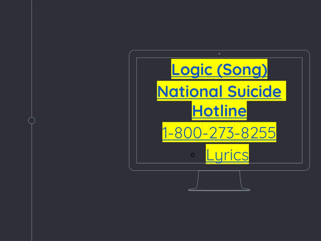 logic song national suicide hotline