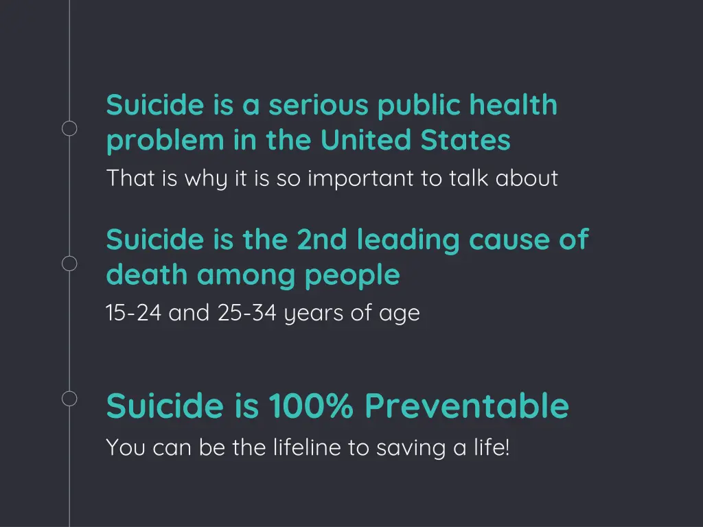 suicide is a serious public health problem