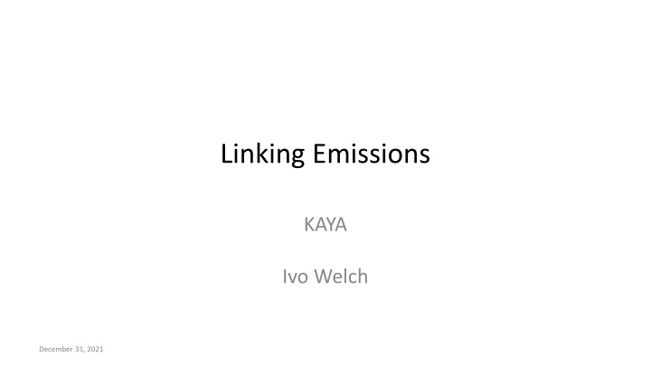 linking emissions