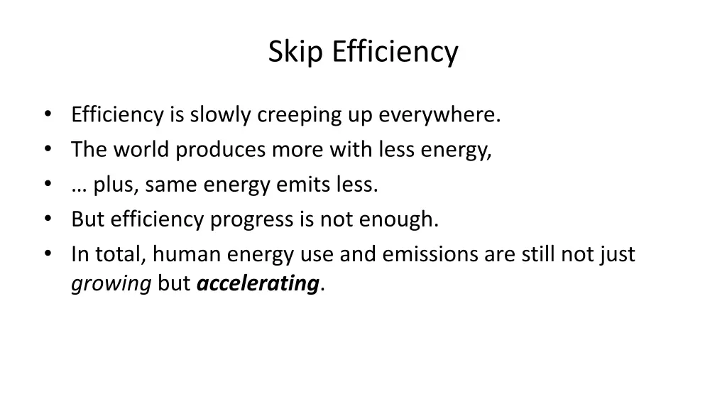 skip efficiency