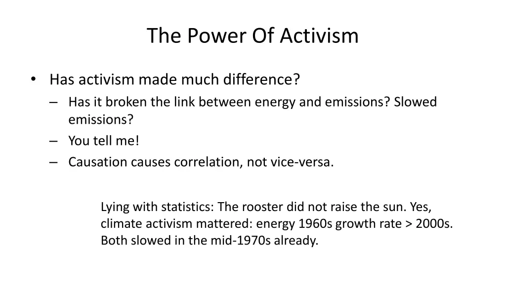 the power of activism