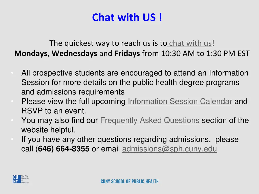 chat with us